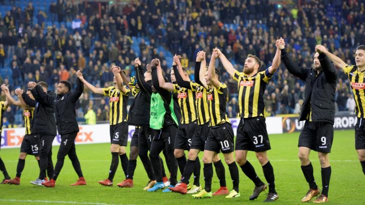 Vitesse players celebrate